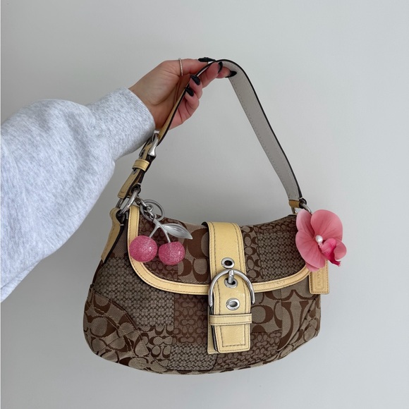 Coach Handbags - Vintage Coach Patchwork Soho Flap Shoulder Bag